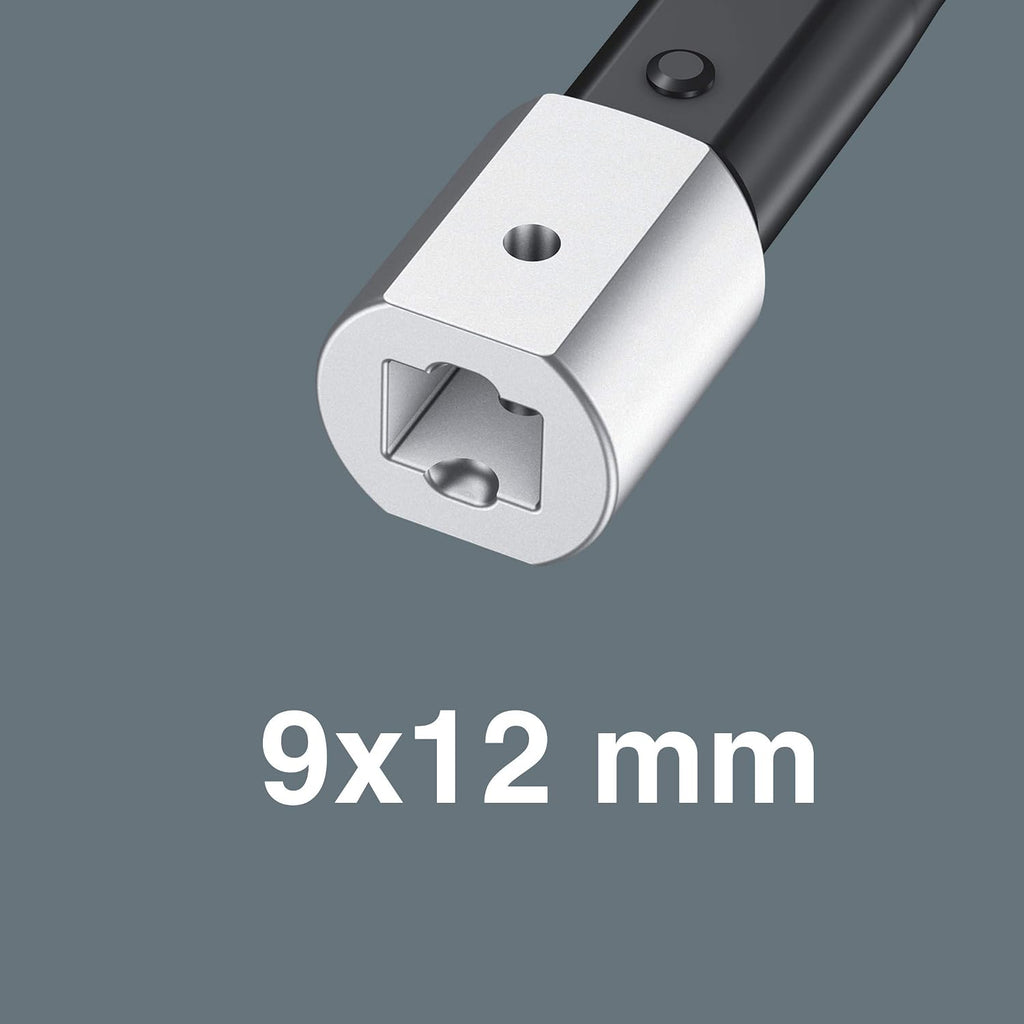 WERA 05075671001 Click-Torque XP 2 pre-Set Adjustable Torque Wrench for Insert Tools, 10-50 Nm, 10 Nm, 9x12 x 10.0 Nm x 10-50 Nm