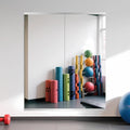 Ruomeng Home Gym Mirror, 55''x24''x2PCS Full Length, Large Frameless Body Mirror Tempered Glass for Gym, Workout, Yoga, Garage, Dance Studio