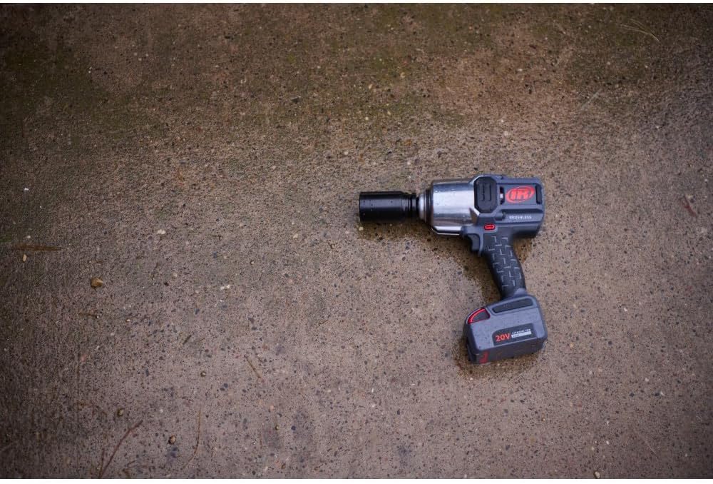 Ingersoll Rand W8191 1' 20V Cordless Impact Wrench Bare Tool, 2000 ft-lb Torque, Friction Ring Thru-hole, Pistol