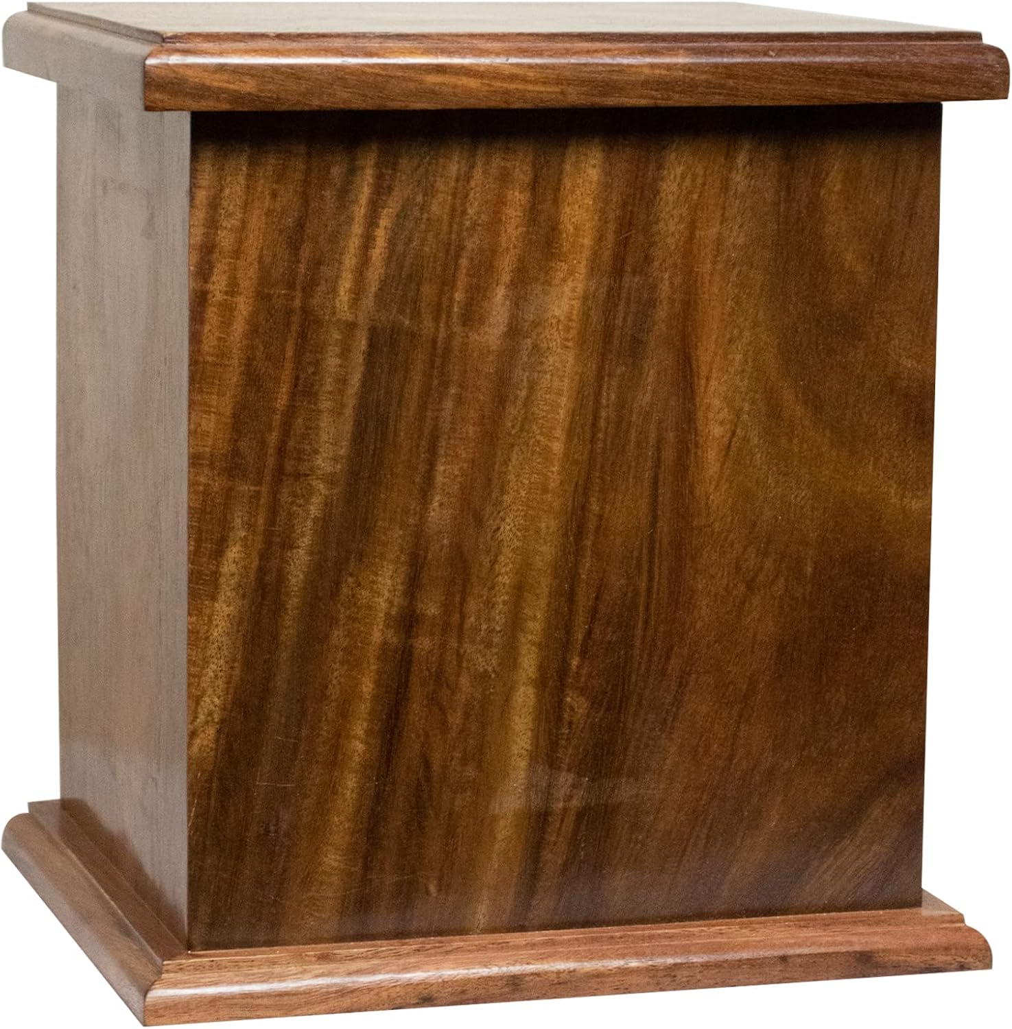 American Flag and Eagle Cremation Urn, Wooden Funeral Urns with Personalized Engraving