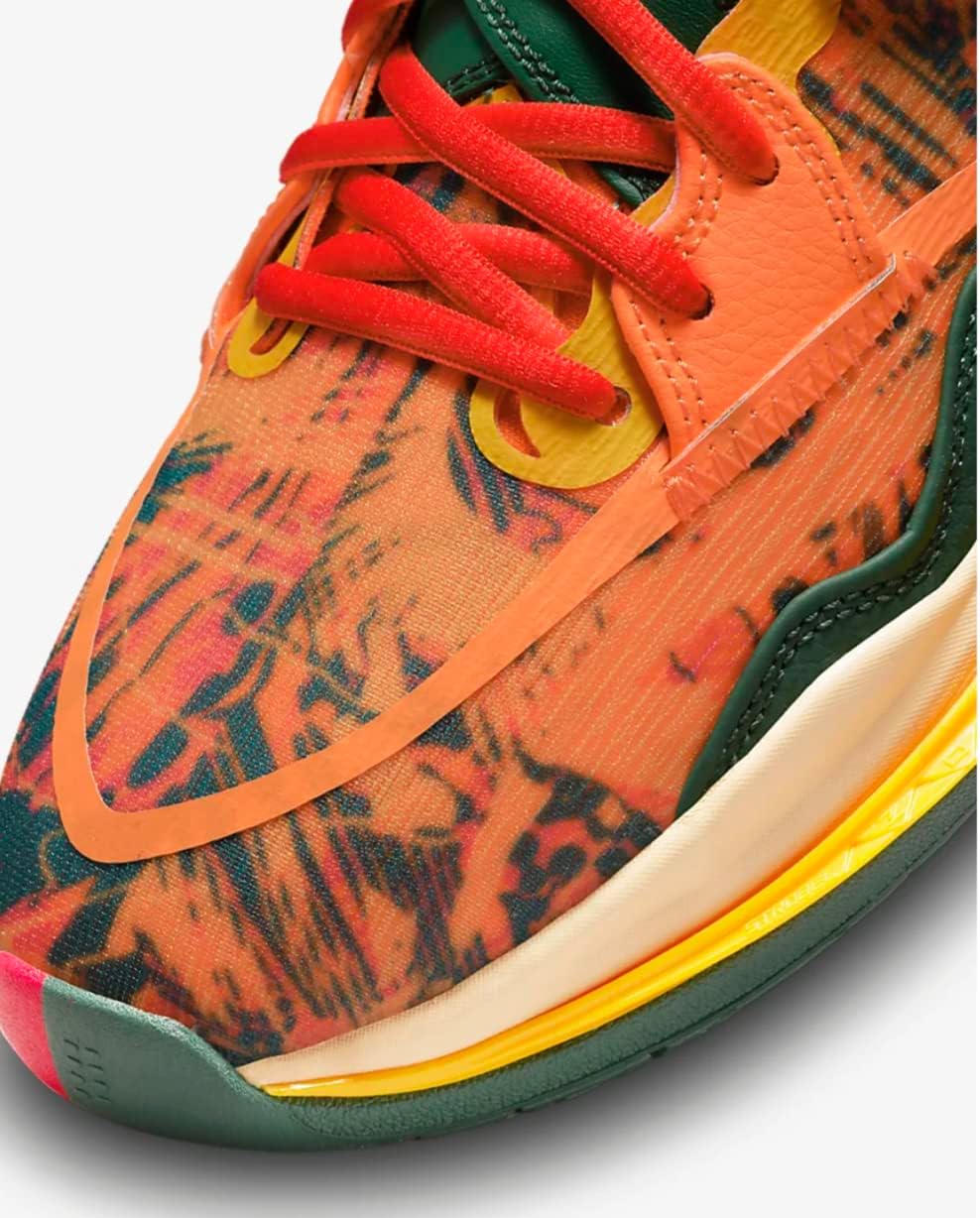 Nike Kyrie Infinity 1 World 1 People DO9614-800 Safety Orange/Gorge Green/Sesame/Black Men's Basketball Shoes
