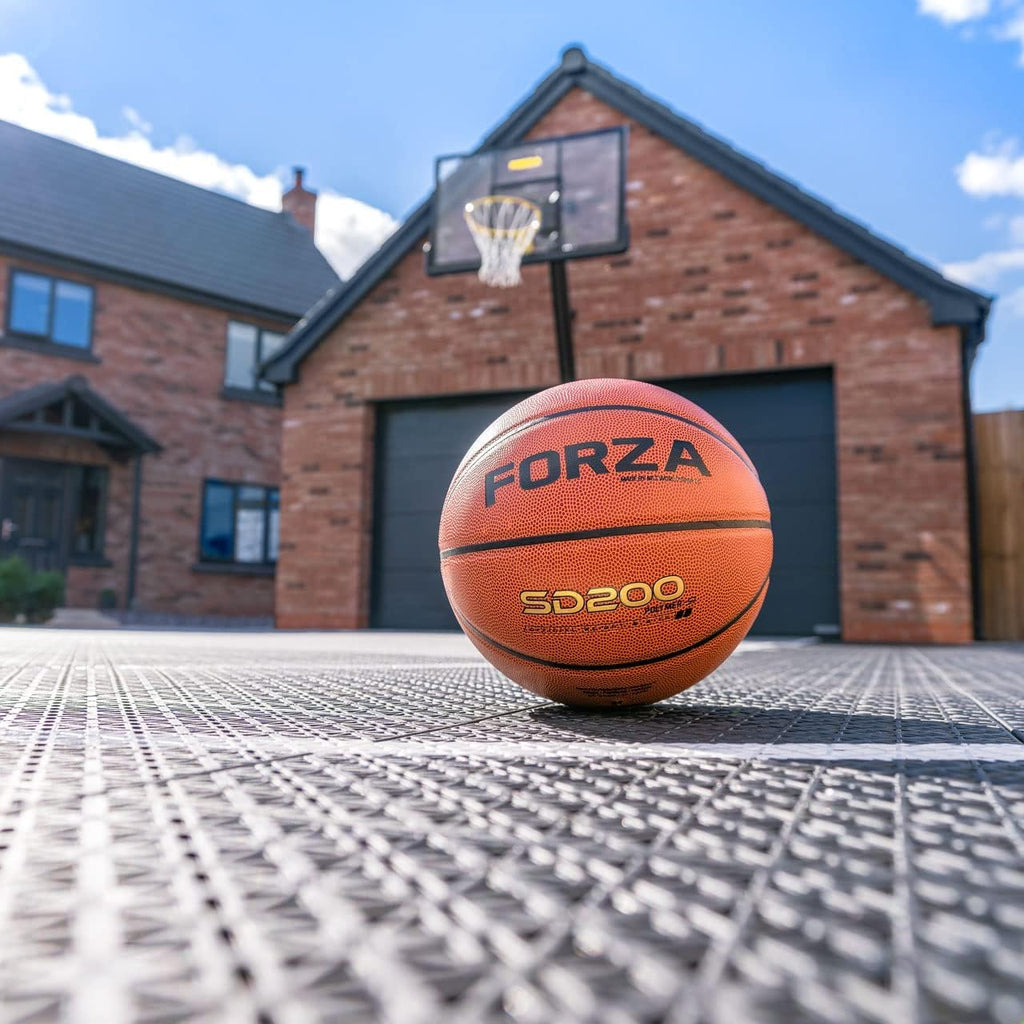 FORZA Basketball Court Modular Floor Tile [FIBA/NBA Standard] | Premium Outdoor Basketball Flooring for Home Courts
