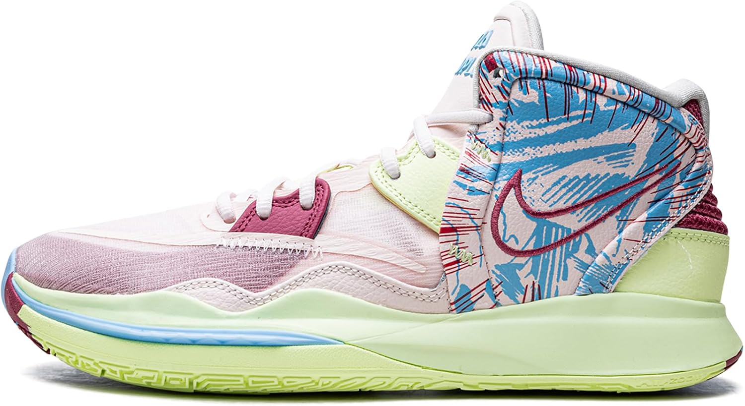 Nike Kyrie Infinity 1 World 1 People DO9614-800 Safety Orange/Gorge Green/Sesame/Black Men's Basketball Shoes