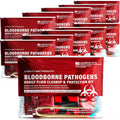 EVERLIT CARE Bodily Fluid Cleanup OSHA Compliant Bloodborne Pathogens Spill Kit Body Protection PPE from Exposure to Blood Vomit and Other potentially infectious Materials (10 Packs)