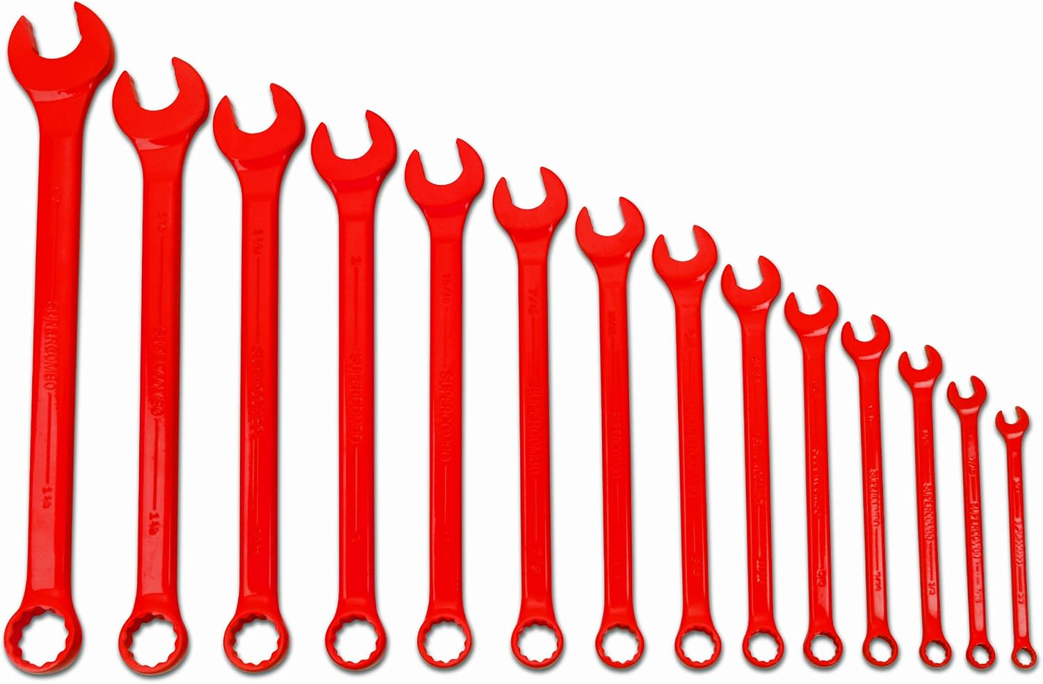 Williams WS-1172RSC 14-Piece Red Super Combo Combination Wrench Set