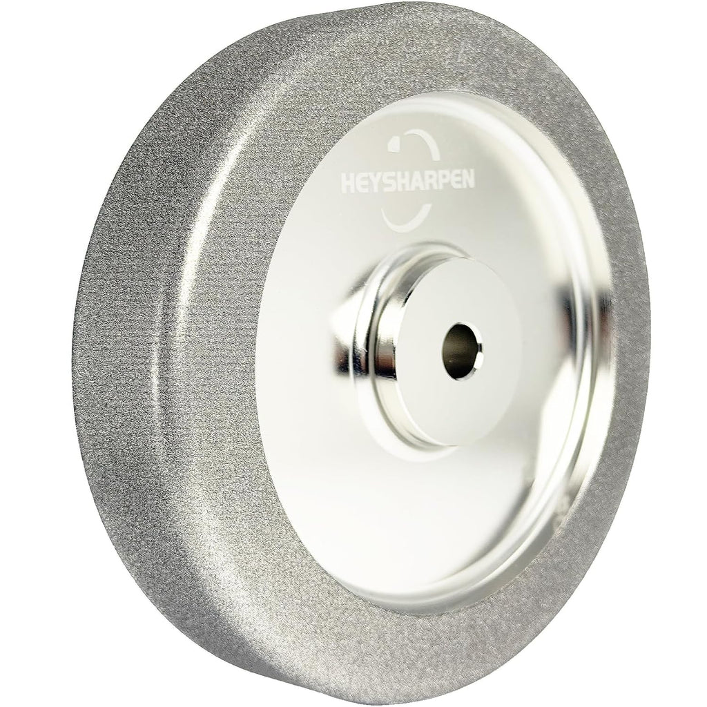4 in 1 Plus CBN Grinding Wheel 8 inch 80 Grit,1.5' Wide,5/8' Arbor,for Sharpening Woodturning Tools、High Speed Steel Tools (80 Grit)