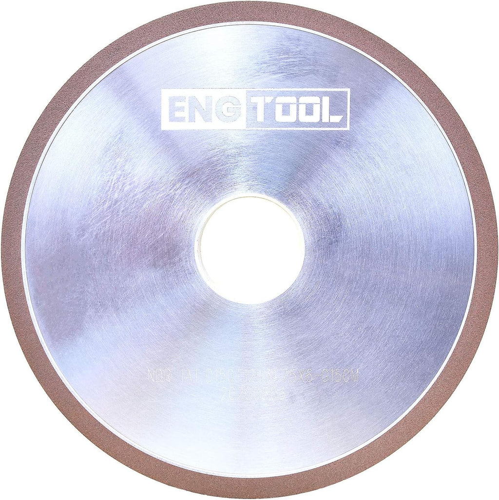 MaxTool 6' 1A1 Plain Diamond Wheel; Bore 1.25' Width 1/2' Grit150 Resin Bond Abrasive/CNC Machine Wheels for grinding or re-sharpening carbide tools