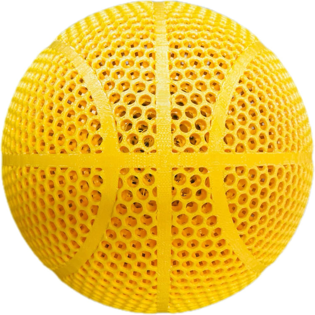 YHNNH Airless Basketball 3D Printed Silent Basketball Indoor Outdoor Durable Performance Quiet Basketballs Gift for Friends