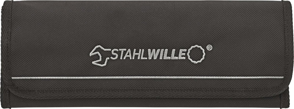 Stahlwille 96411712 Reversible Combination Ratcheting Spanners Open-Ratch Set, 12 Pieces, Size 8mm upto 19mm Spanner Openings, 72 Teeth, Bi-Hexagon, Made in Germany