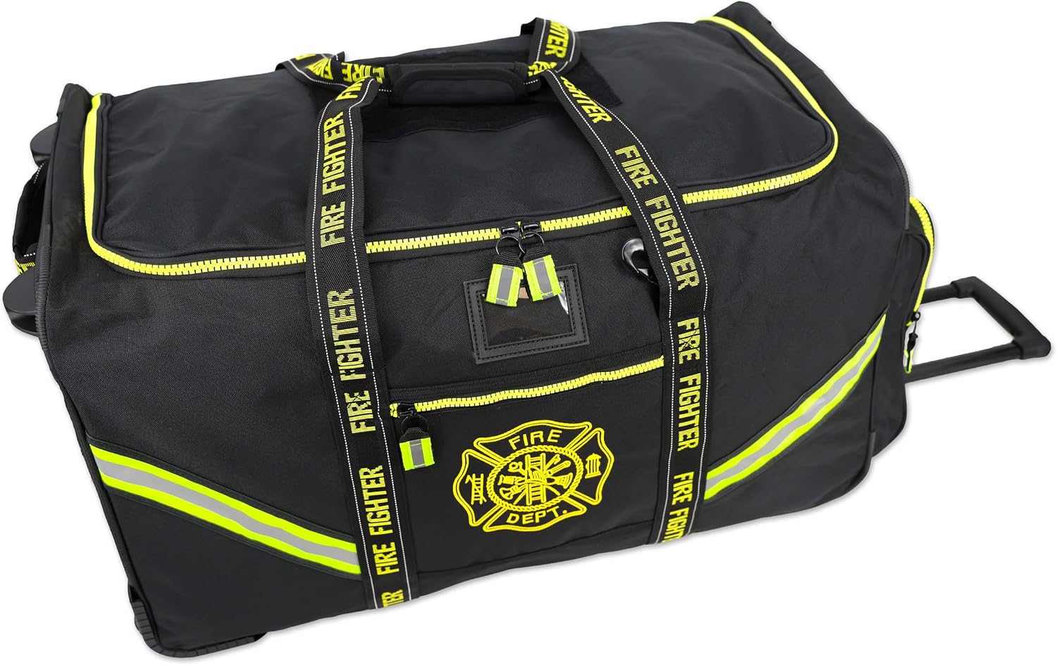 Lightning X Premium Rolling Firefighter Turnout Bunker Gear Bag w/Wheels, Retractable Handle, Fully Molded 3 Colors