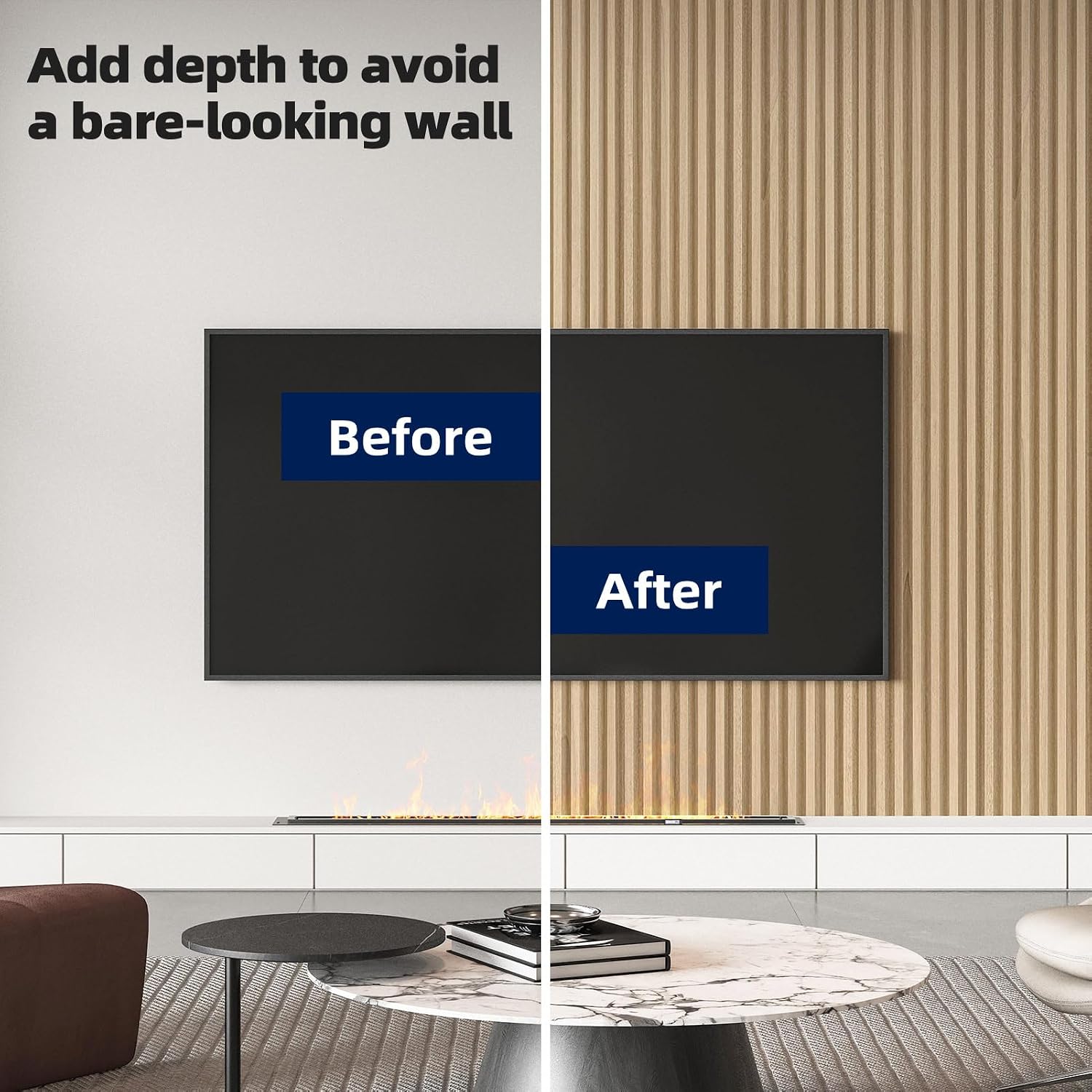 Art3dwallpanels 16 Pack Wood Slat Wall Paneling 51'×6.7' Sound Absorbing 3D Wall Panels for Living Room TV Background Home Office Decor, Oak