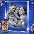 STRONGUS Personalized 3D Crystal Photo Gift for Dad – Custom Engraved Picture in Premium Optical Crystal – Personalized Keepsake for Dad, Grandpa, Husband, Father, Papa – Custom Photo Memorial Gift – Made in USA