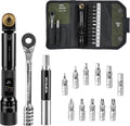 Topeak Torq Rocket MiniX Torque Wrench – 1–6 Nm Adjustable Ratcheting Bike Tool with 11 Bits, Tire Lever & Carry Case – Compact Precision Torque Wrench for Road, MTB & Gravel Bikes | bike-hand-tools