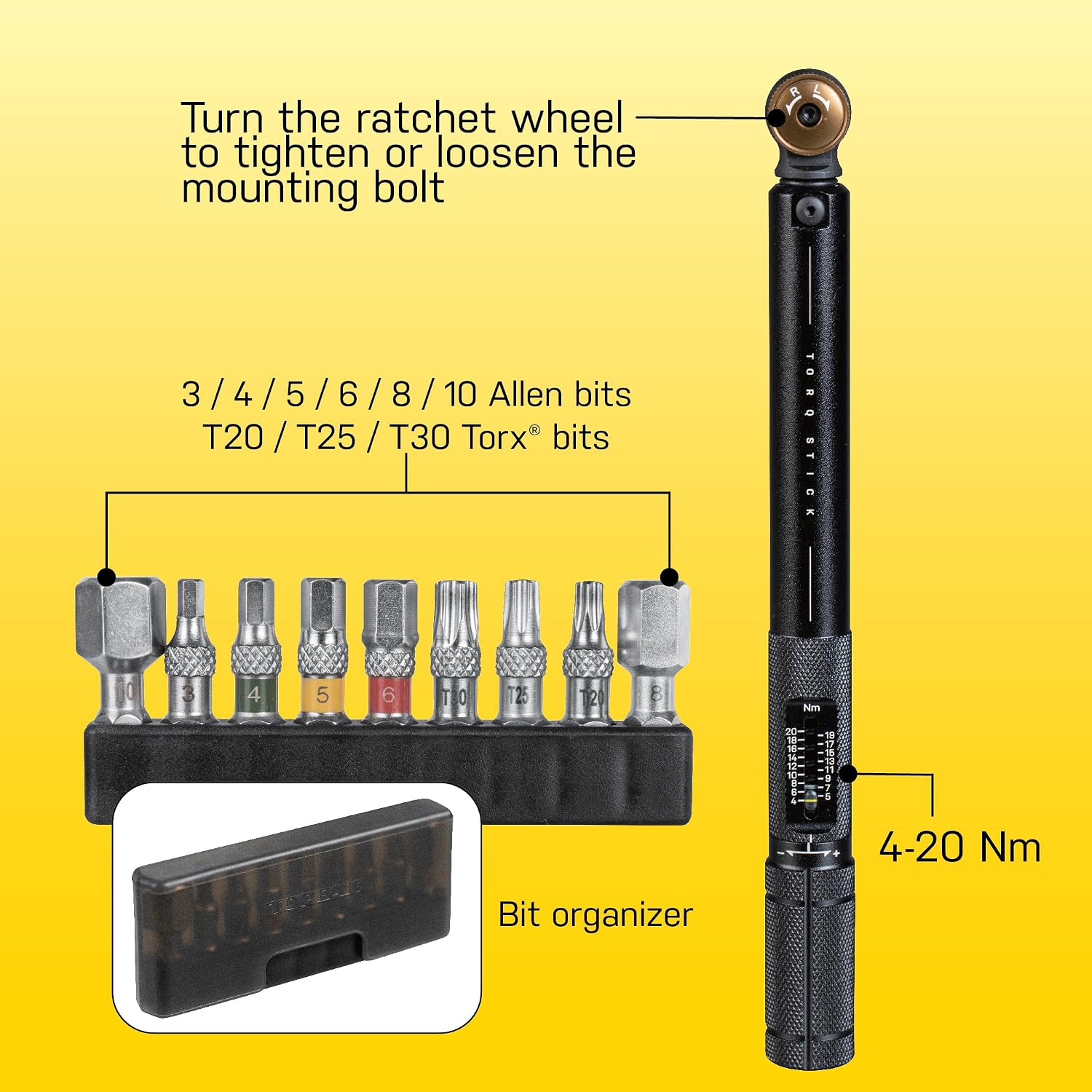 Topeak Torq Stick 4-20Nm | bike-hand-tools