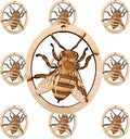 10PK Bumble Bee Ornaments for Tree, Personalized Bee Gifts for Beekeepers, Bee Keeping Gift Ideas, Unique Summer Christmas Decorations, Bumblebee Christmas Ornaments