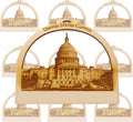 10PK US Capitol Building Ornament, Personalized | Washington DC Souvenirs and Gifts | US Capitol Christmas Ornament