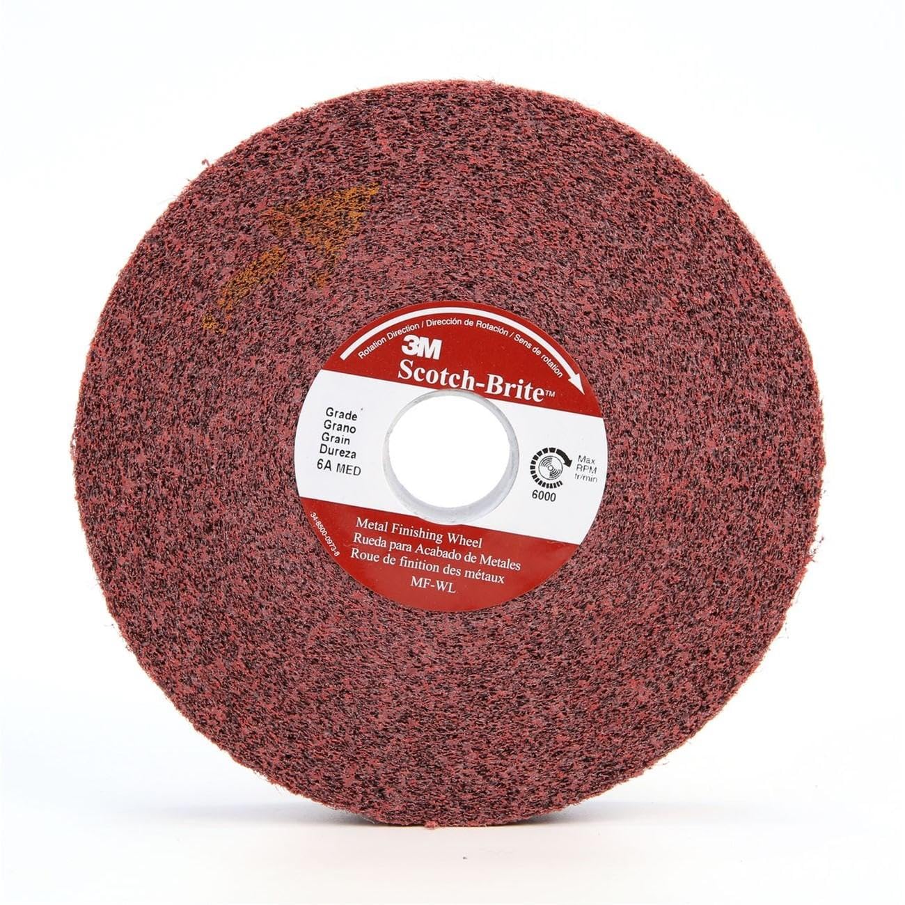 3M (MF-WL) Metal Finishing Wheel, 8 in x 3 in x 3 in 5A MED