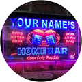 ADVPRO Personalized Your Name Custom Home Bar Beer Est. Year Dual Color LED Neon Sign Red & Blue 24 x 16 Inches st6s64-p-tm-rb