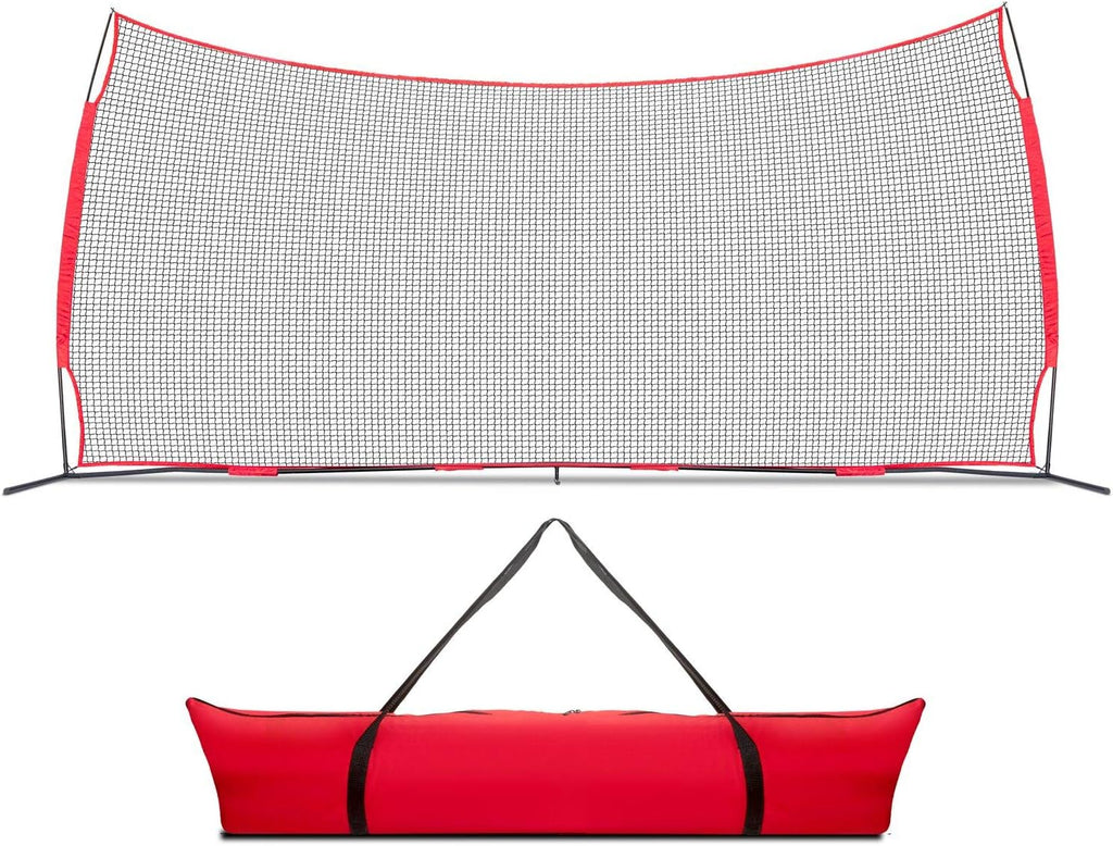 20x10 Lacrosse Backstop – Heavy Duty Lacrosse Backstop Netting, 200 Sq Ft Ball Stop Net for Backyard | Baseball, Soccer, Softball, Basketball, Hockey & Multi-Sport Training | Easy Setup, Portable