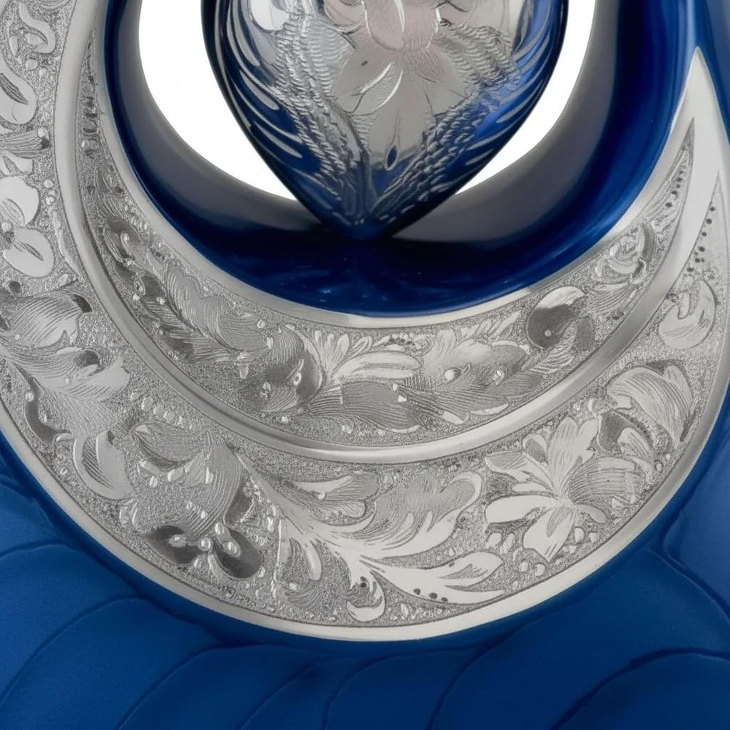 Teardrop Urns Blue for Human Ashes/Cremation Keepsakes for Ashes/Ash Holders (Blue, Large - (L) (156 Cu in)) from Keepsake Company