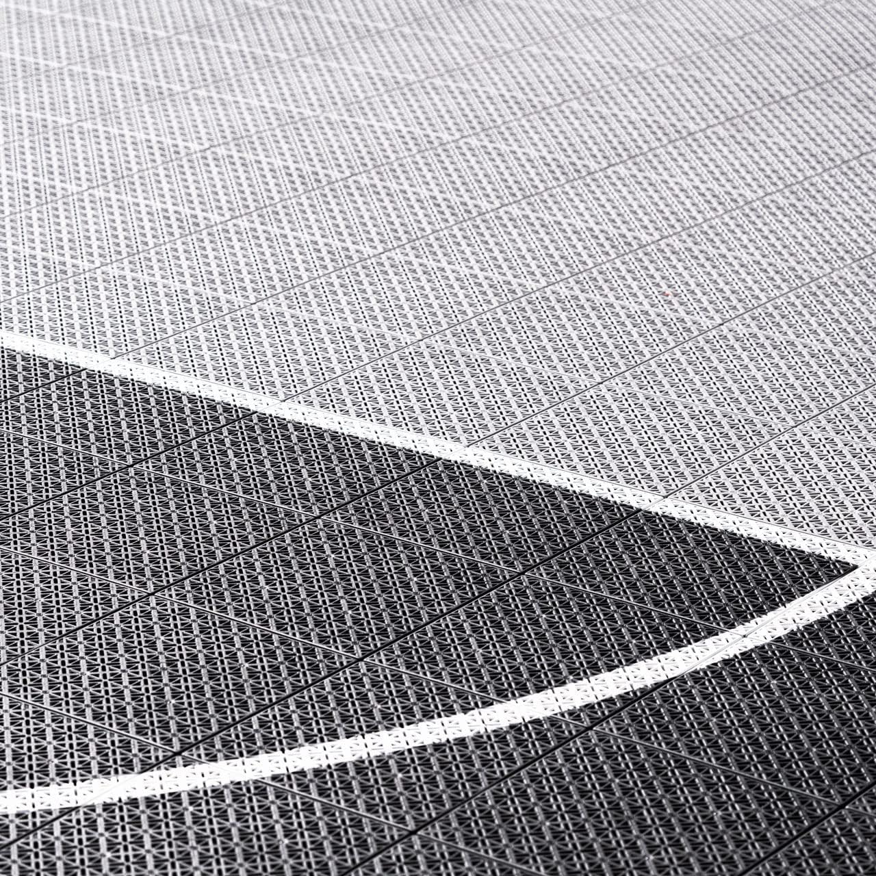 FORZA Basketball Court Modular Floor Tile [FIBA/NBA Standard] | Premium Outdoor Basketball Flooring for Home Courts