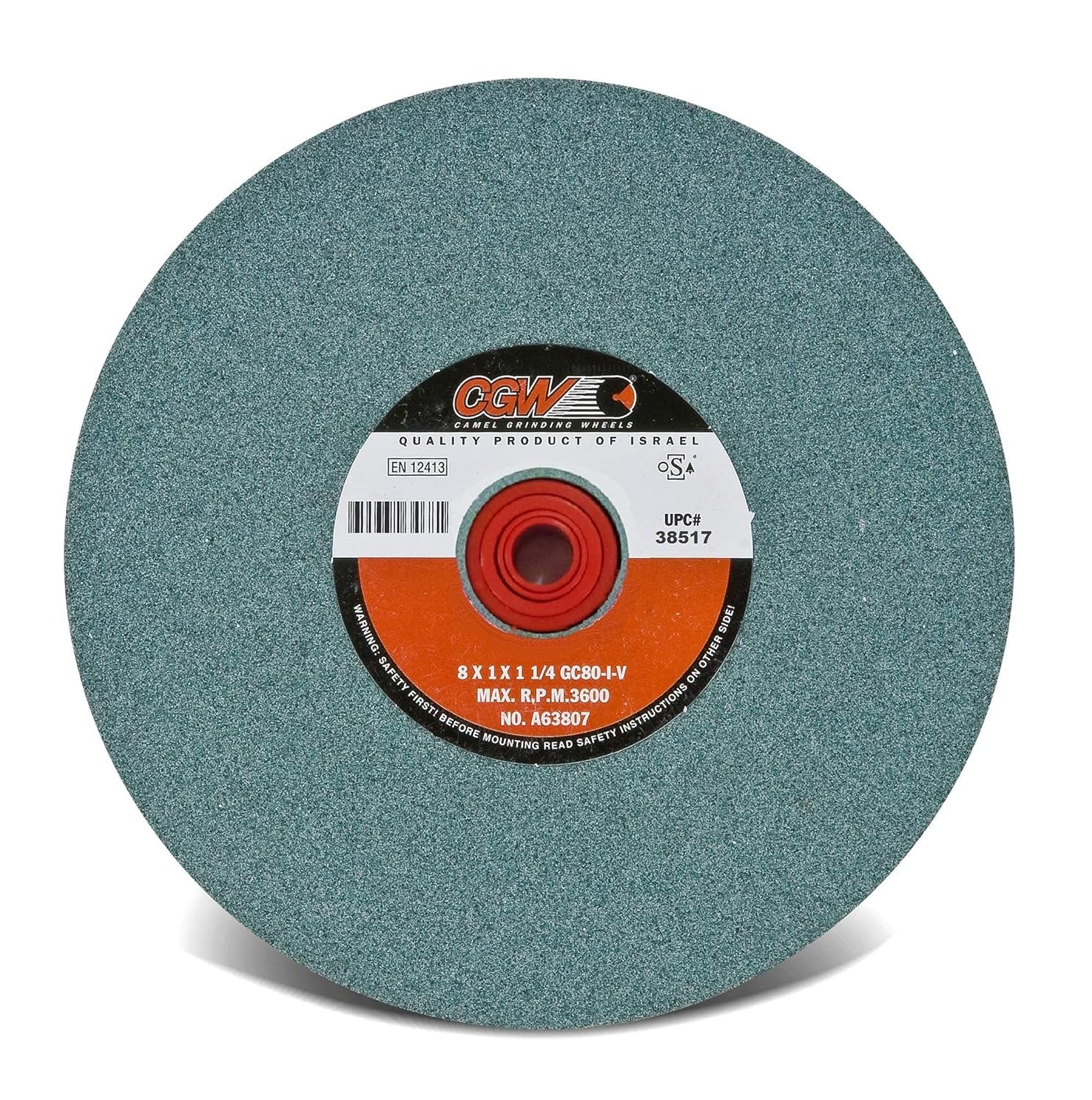 CGW Abrasives 10X11/2X11/4 T1 GC60IV Green Silicon Carbide Vitrified Bench and Pedastal Wheels Type 1 - Wheel 1 Pack