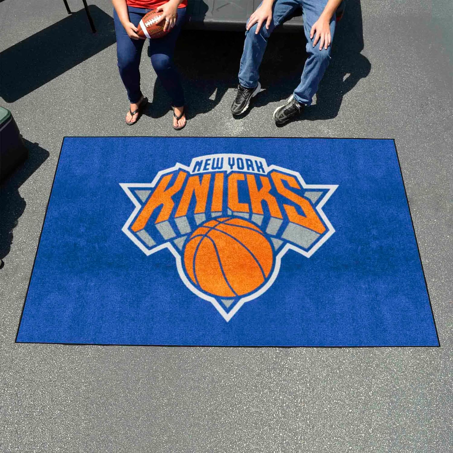 FANMATS 9356 New York Knicks Ulti-Mat Rug - 5ft. x 8ft. | Sports Fan Area Rug, Home Decor Rug and Tailgating Mat