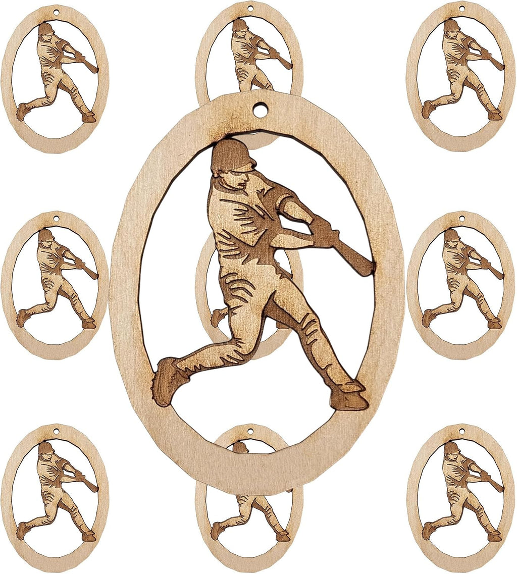 10PK Personalized Baseball Ornaments, Baseball Team Player Gifts, Sports Ornaments, Sports Christmas Tree Decorations, Baseball Themed Gift Ideas for Team, Handmade in The USA