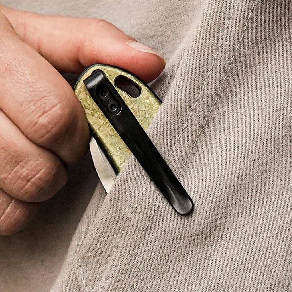 Kizer Drop Bear Folding Pocket Knife, 2.99 In LC200N Steel Blade EDC Knife Titanium Handle Thumb-stud Openers Ki3619A3
