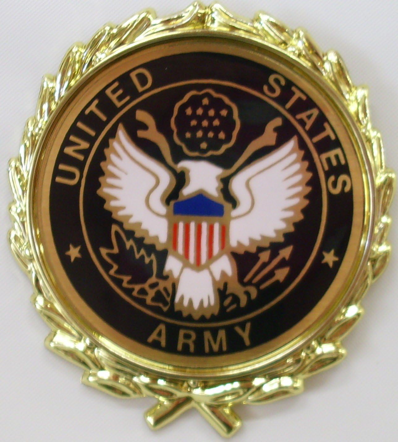 3x5 Flag & Military Medal Display Case - Shadow Box for Military (Army Emblem / Green Velvet)