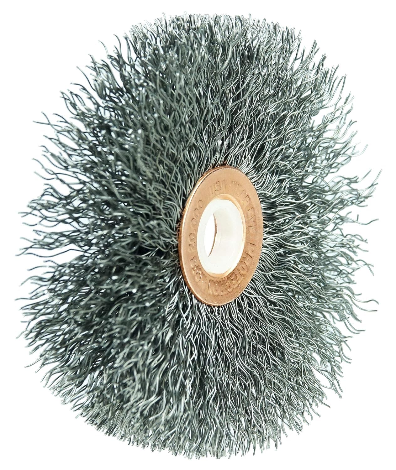 Weiler 15553 3' Crimped Wire Wheel, .0104' Steel Fill, 1/2' Arbor Hole, Made in The USA (Pack of 10)