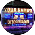 ADVPRO Personalized Your Name Custom Home Bar Beer Est. Year Dual Color LED Neon Sign Blue & Yellow 24 x 16 Inches st6s64-p-tm-by
