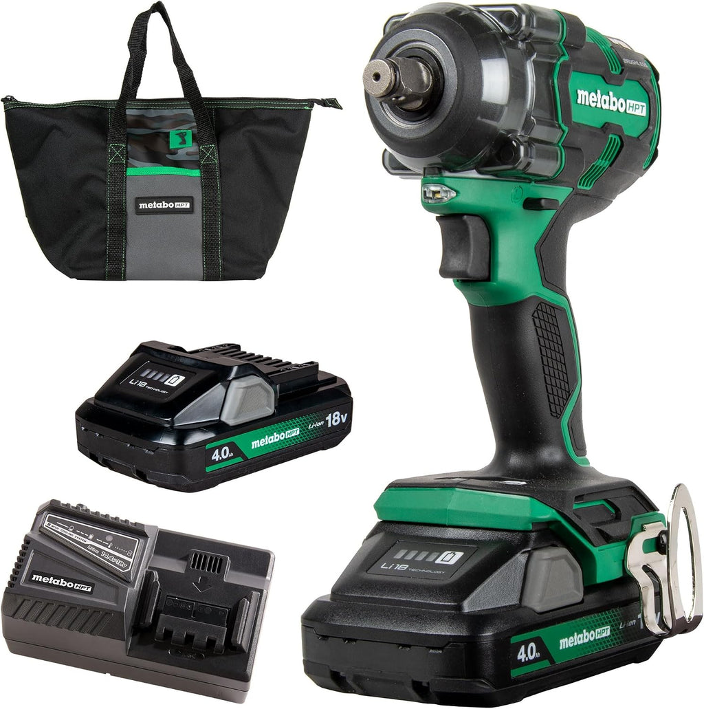 Metabo HPT 18V MultiVolt™ Cordless 1/2-Inch Impact Wrench Kit | WR18DH
