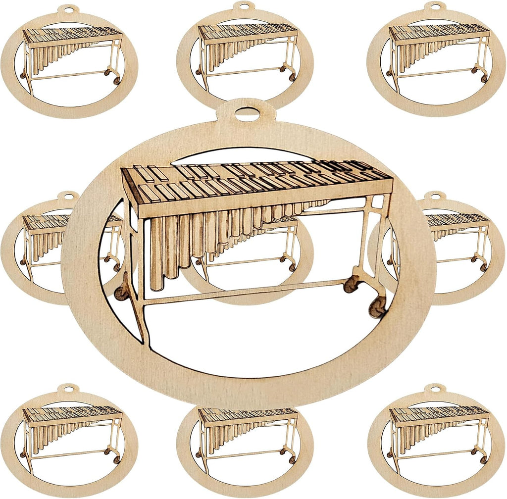 10PK Personalized Marimba Ornament for Christmas Tree, Unique Marimba Gifts for Gifts for Percussionists, Marching Band Ornament Pit