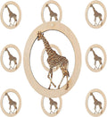 10PK Personalized Giraffe Ornaments for Christmas Tree, Unique Gifts for Giraffe Lovers, Safari Animal Christmas Ornaments