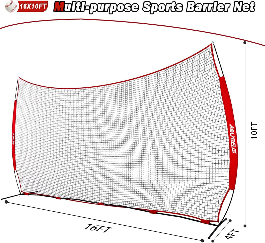 Sports Barrier Net,Sports Net,Barricade Backstop Net,Perfect for Baseball,Softball,Soccer, Basketball,Lacrosse