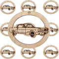 10PK Personalized Classic Mustang Ornament for Christmas Tree, Muscle Car Christmas Ornaments, Vintage Classic Car Christmas Ornament, Unique Automobile Xmas Decorations