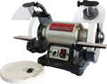 BUCKTOOL 8 inch Dual Speed Bench Grinder & Buffer, Professional Low High Speed Bench Grinder Buffer with Cast Iron Base TDS-200DS