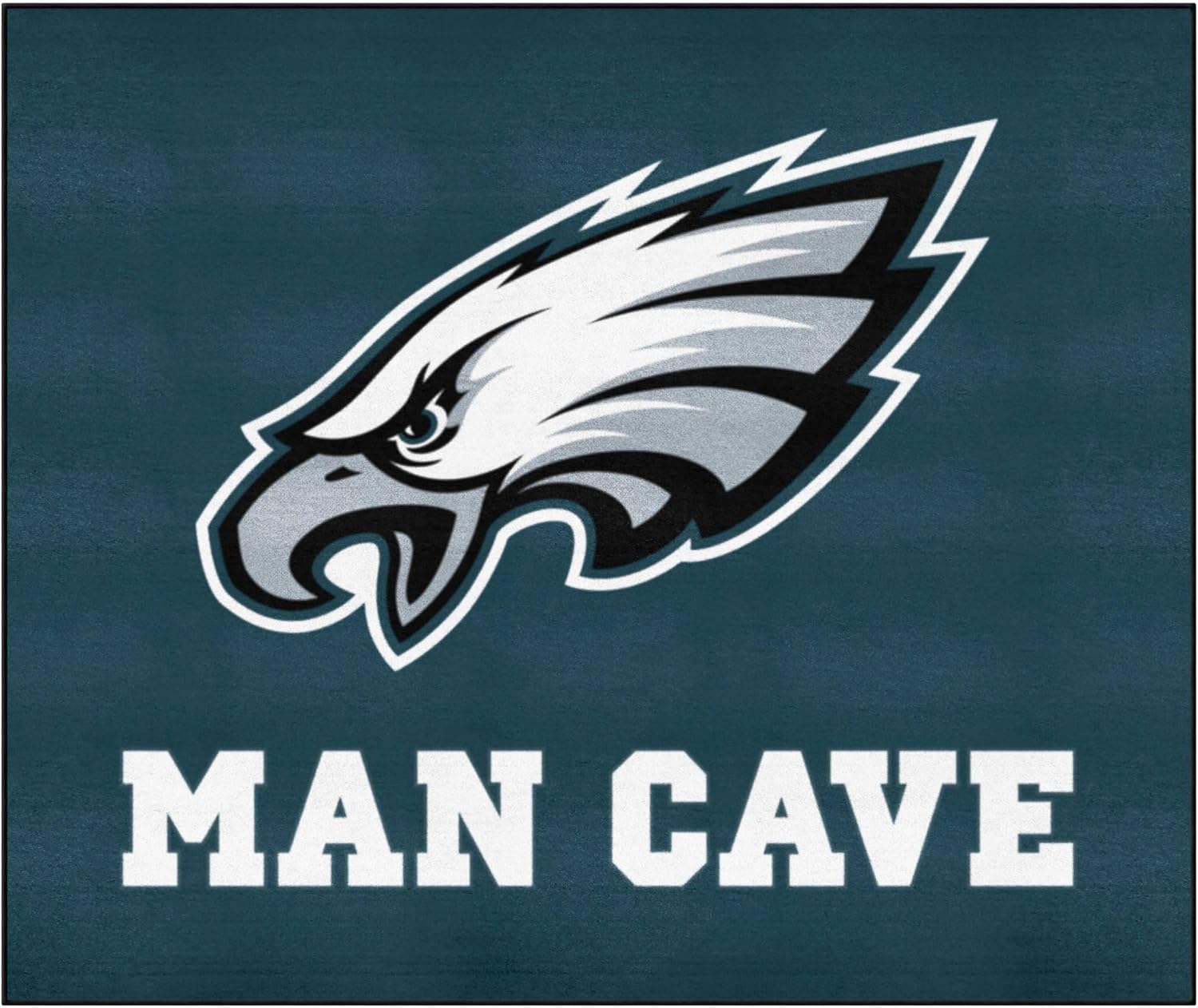 FANMATS 14355 Philadelphia Eagles Man Cave Tailgater Rug - 5ft. x 6ft. Sports Fan Area Rug, Home Decor Rug and Tailgating Mat