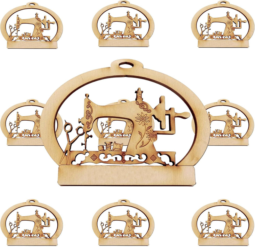 10PK Personalized Sewing Machine Ornament - Sewing Ornaments - Quilter Ornament