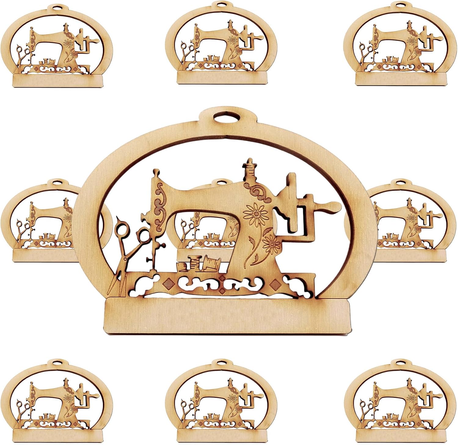 10PK Personalized Sewing Machine Ornament - Sewing Ornaments - Quilter Ornament