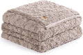UGG Adalee Faux Fur Full/Queen Size Blanket, Warm Cozy Blanket, Extra Large Throw for Sofa, Washable Bedding for Full or Queen Size Bed, Cute Room Decor, 90' x 90', Oyster Brown
