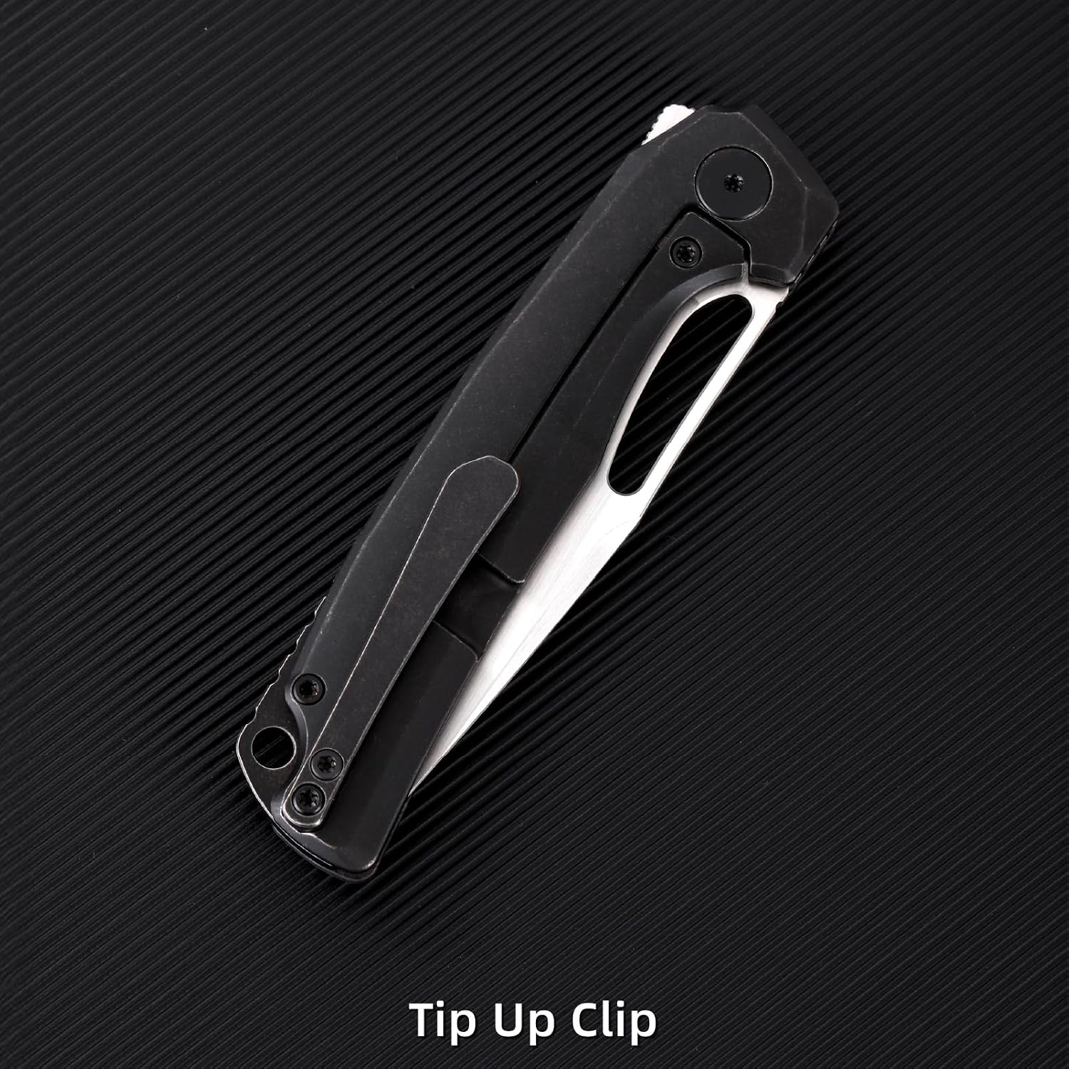 Pocket Knife, 3.5' M390 Blade Folding Knife Hunting Knife Survival Knife with Pocket Clip, EDC Knives for Hunting Camping Survival Outdoor Fishing Hiking (Purple&Black)