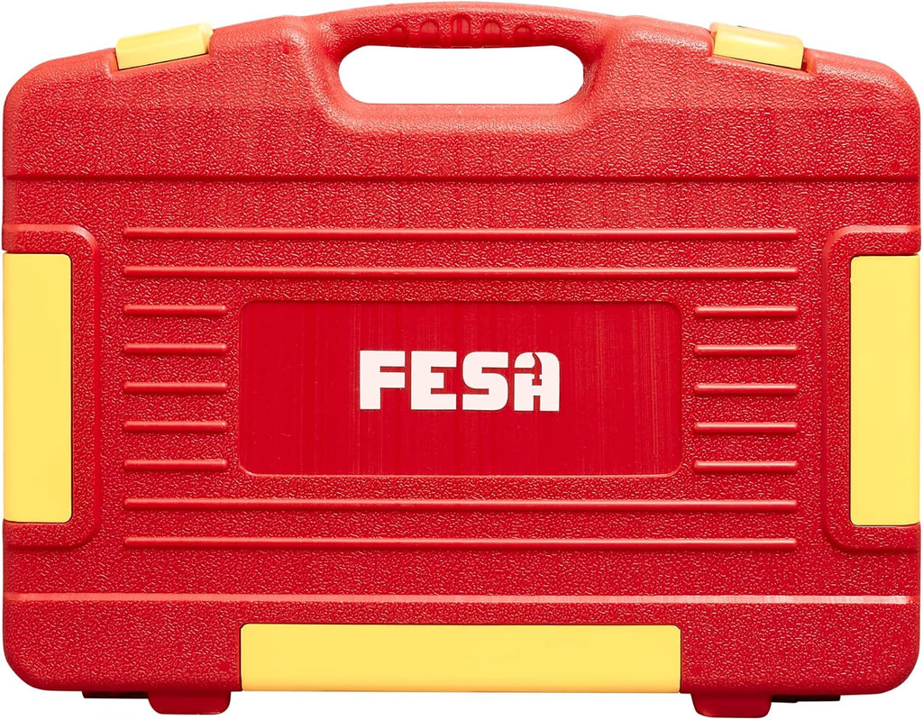 FESA Electrician Insulated Socket Set - 1000V 20-Piece Professional Insulated Ratchet & Socket Wrench Set (1/2' Drive) w/ 4 Hex Bits, T-Handle & Extension - 1000 Volt Insulated Tools for Electricians