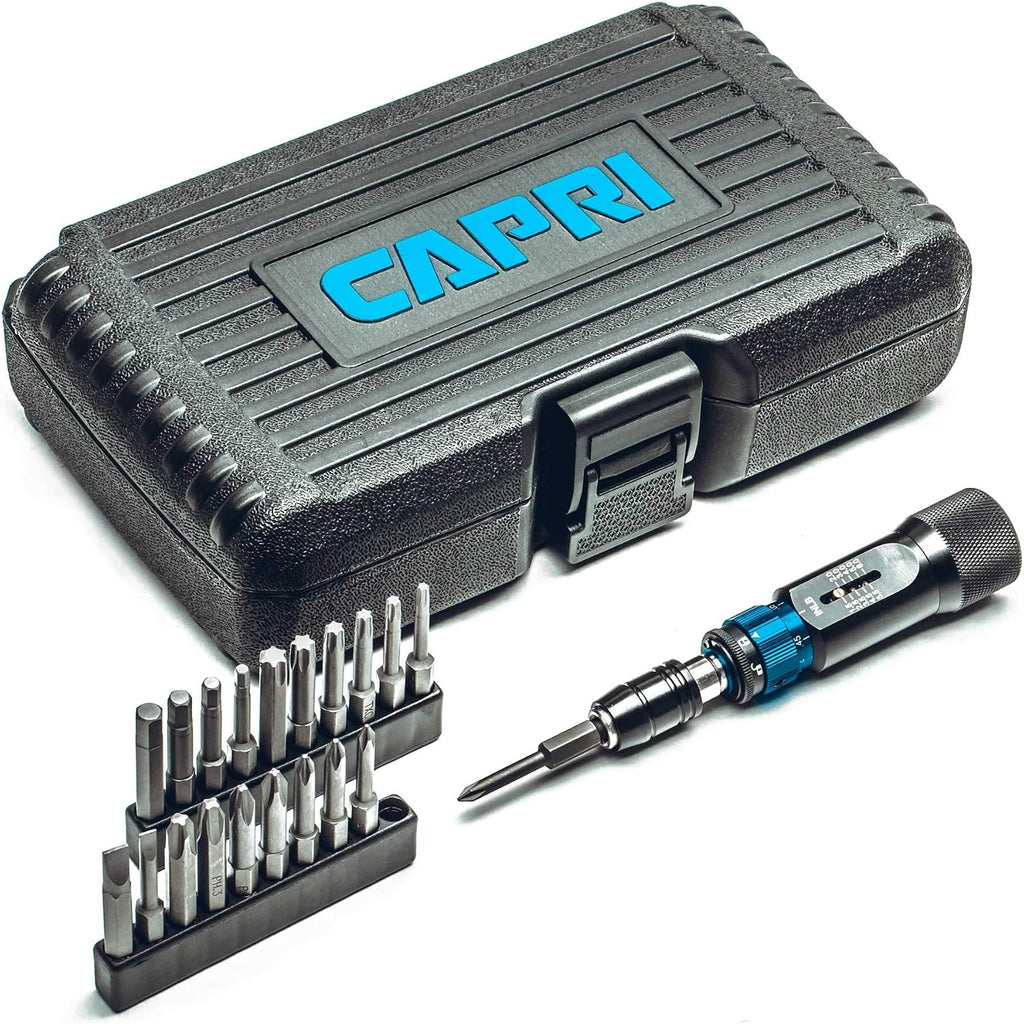 Capri Tools Ultra Precision Certified Torque Limiting Screwdriver Set, 1.5 to 6 in. lbs. in 0.05 in. ib. Increments