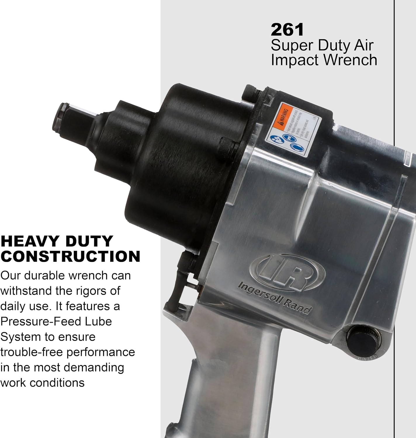 Ingersoll Rand 261 3/4' Air Impact Wrench, 1,100 ft-lbs Max Torque, Super Duty, Pistol Grip