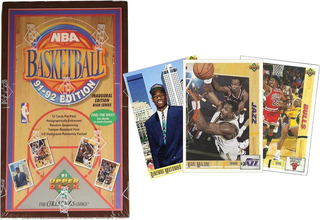 1991-92 Upper Deck NBA Basketball Card Wax Pack Box High Series Find Jerry West