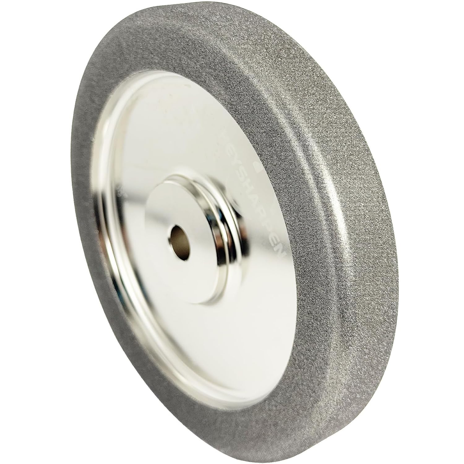 4 in 1 CBN Grinding Wheel 8 inch 180 Grit,1.25' Wide,5/8' Arbor,for Sharpening Woodturning Tools、High Speed Steel Tools (180 Grit)