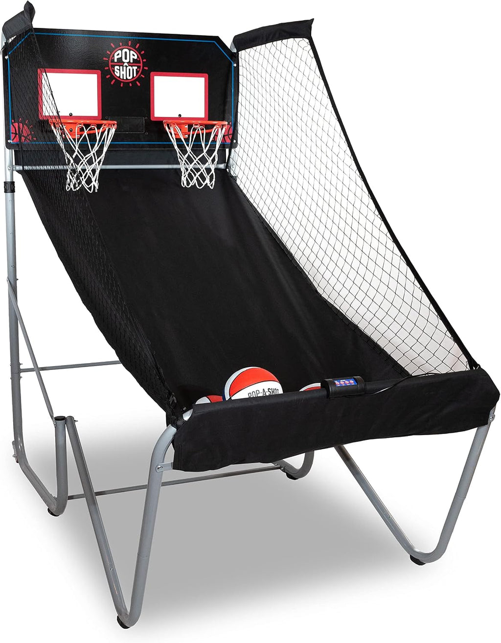 Pop-A-Shot - Home Dual Shot | Arcade Basketball Game for Home | Sensor Scoring Hoop, 16 Game Modes, 7 Balls | Foldable for Easy Storage | Fun for All Players