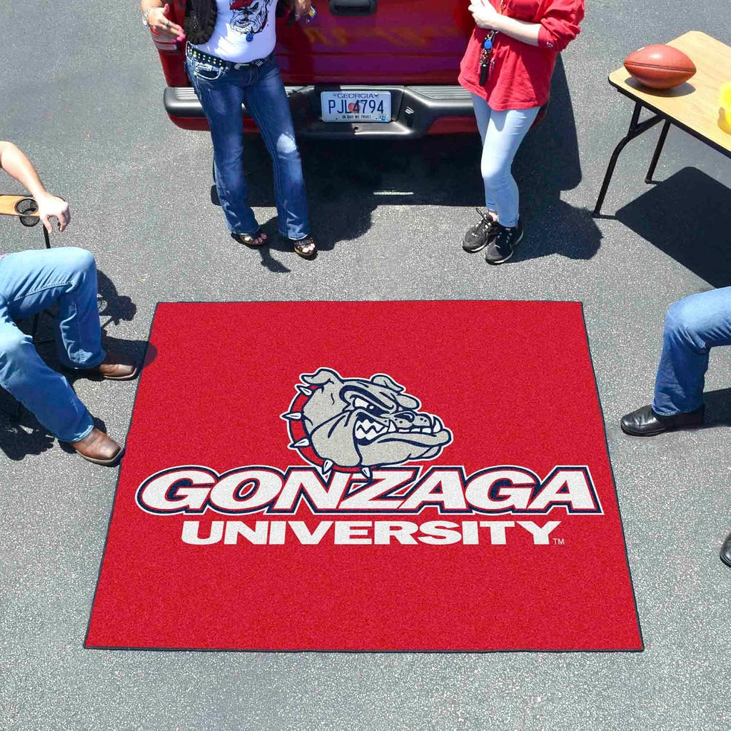 FANMATS 1952 Gonzaga Bulldogs Tailgater Rug - 5ft. x 6ft. Sports Fan Area Rug, Home Decor Rug and Tailgating Mat - Red